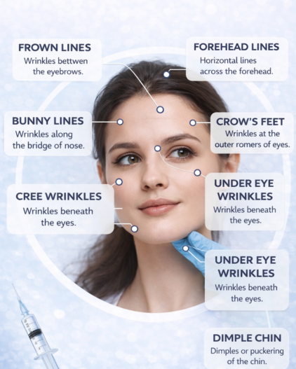 COMMON BOTOX TREATMENT AREAS​